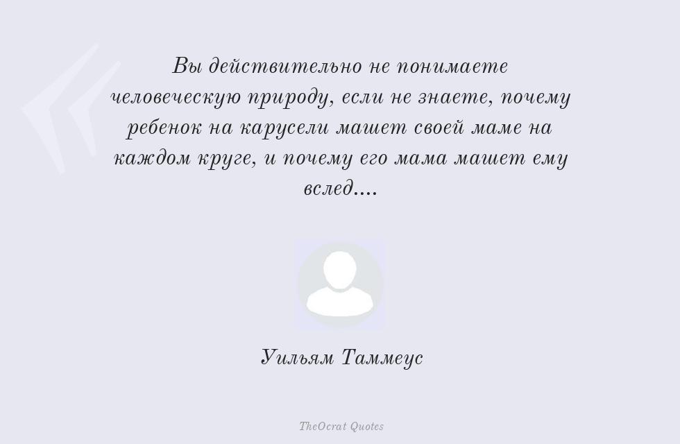 Вы действительно не понимаете... – Уильям Таммеус
