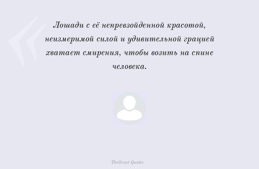 Лошади с её непревзойденной красотой,... – TheOcrat